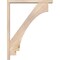 Ekena Millwork Imperial Block Smooth Bracket w/ Offset Brace, Douglas Fir, 3 1/2"W x 26"D x 34"H BKT0402X26X34IMP05SDF - alternate 4